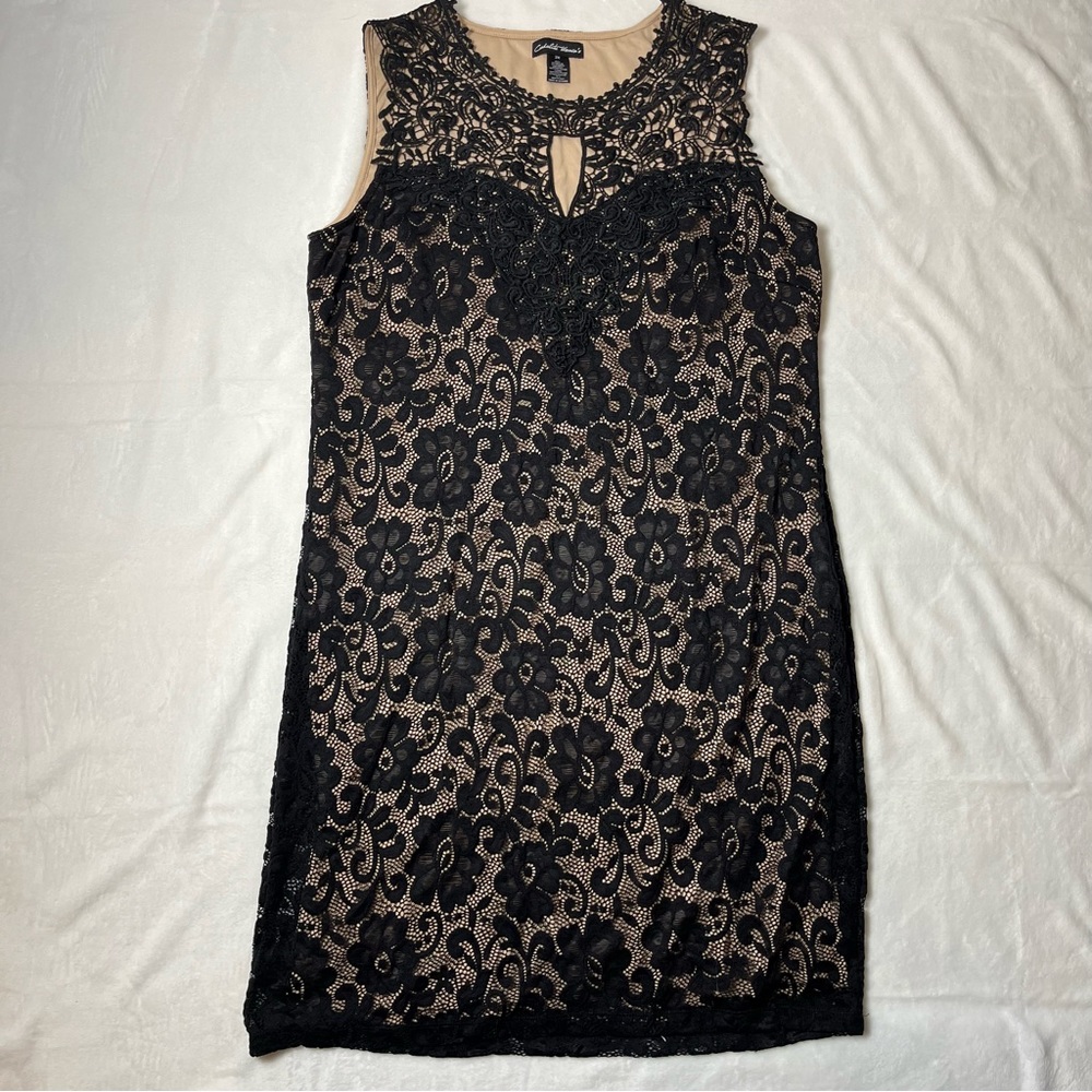 Candalite Women's black lace strapless dress Size 2X